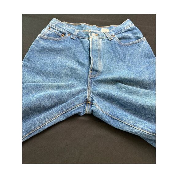 Vintage 80s Levi's 501 (17501-0138) Stonewash High Waisted Straight Leg Jeans 11 - Picture 13 of 16